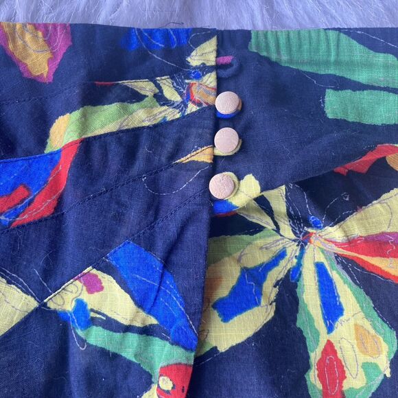 Anthropologie Edme & Esyllte Tube Top Sz XS 0 Butterfly/Bird Colorful Summer Fun - Picture 2 of 8